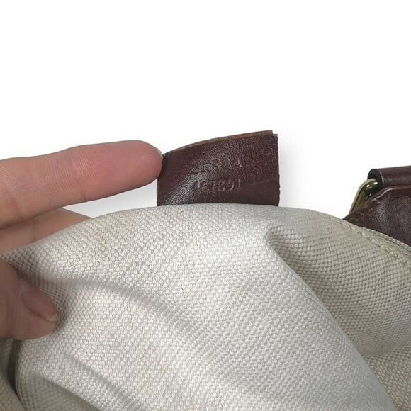 GUCCI GG Canvas Beige Monogream Diamante Sukey Boston Shoulder Tote Bag - Picture 12 of 13